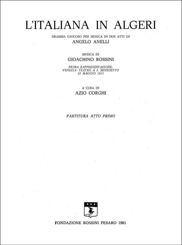 L'Italiana In Algeri