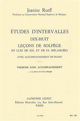 Études d'intervalles: Dix-huit leçons de solfège